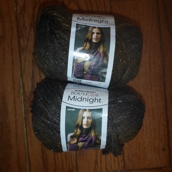 Red Heart Office 2 Skeins Red Heart Boutique Midnight Yarn Color